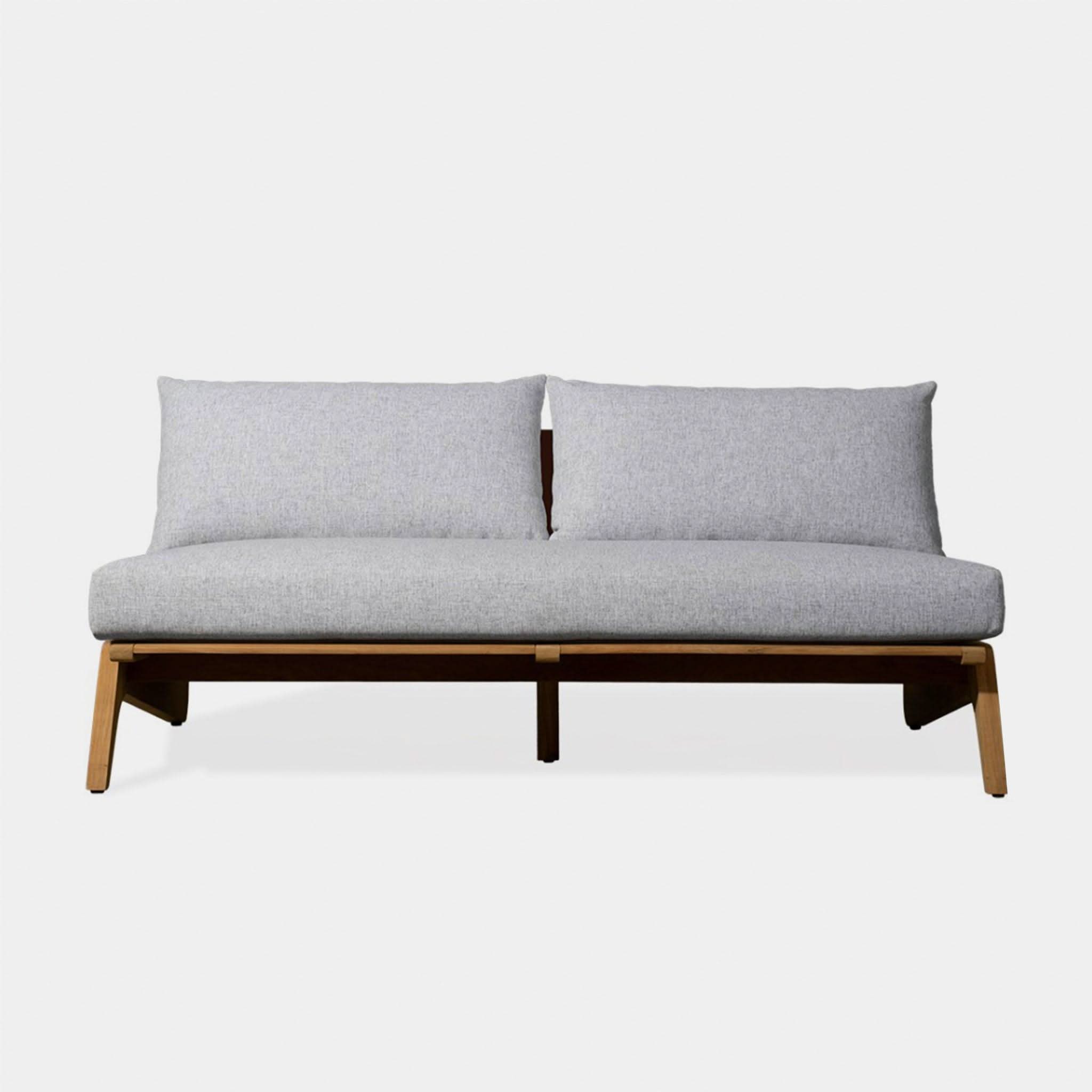 Mlb Teak 2 Seat Armless Sofa