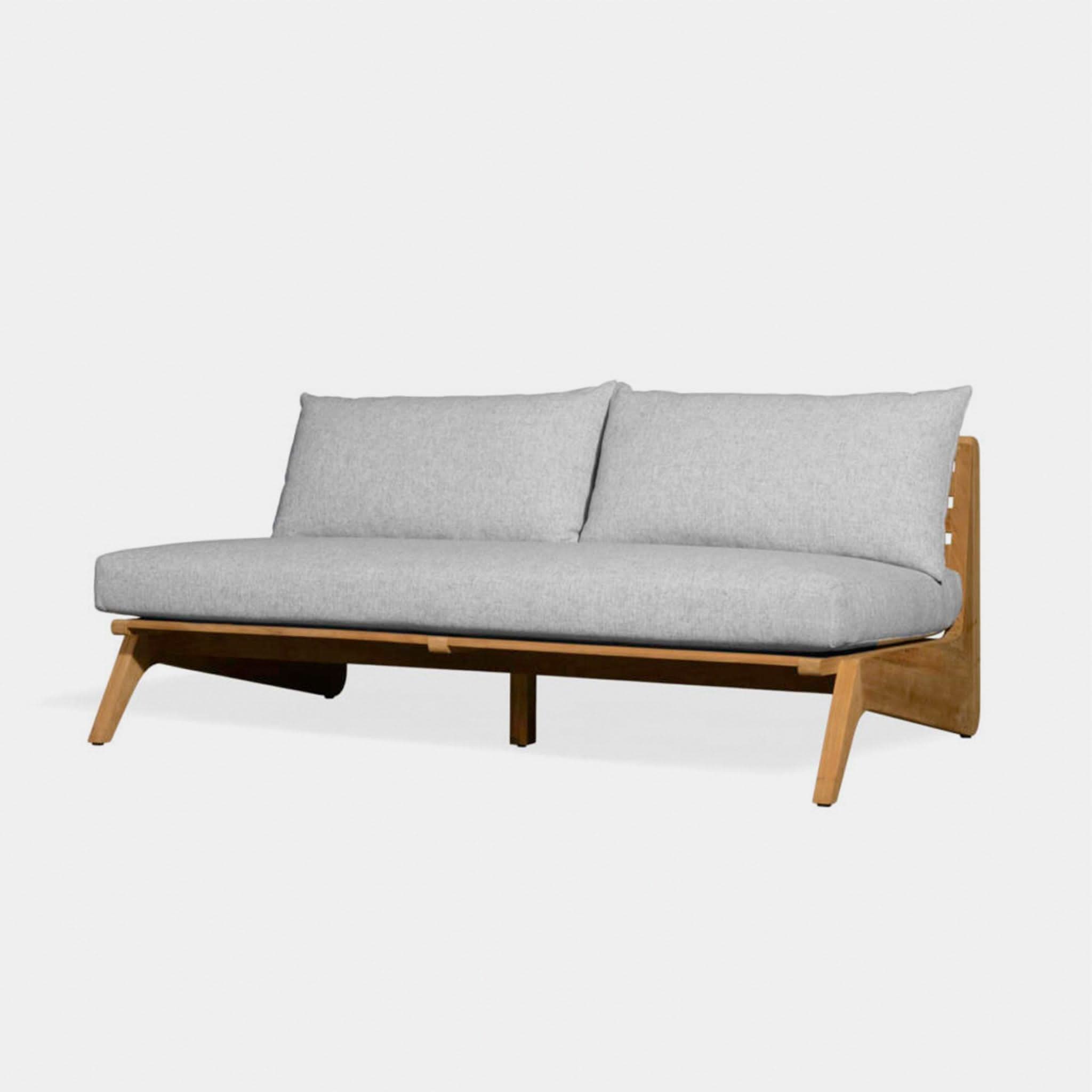 Mlb Teak 2 Seat Armless Sofa
