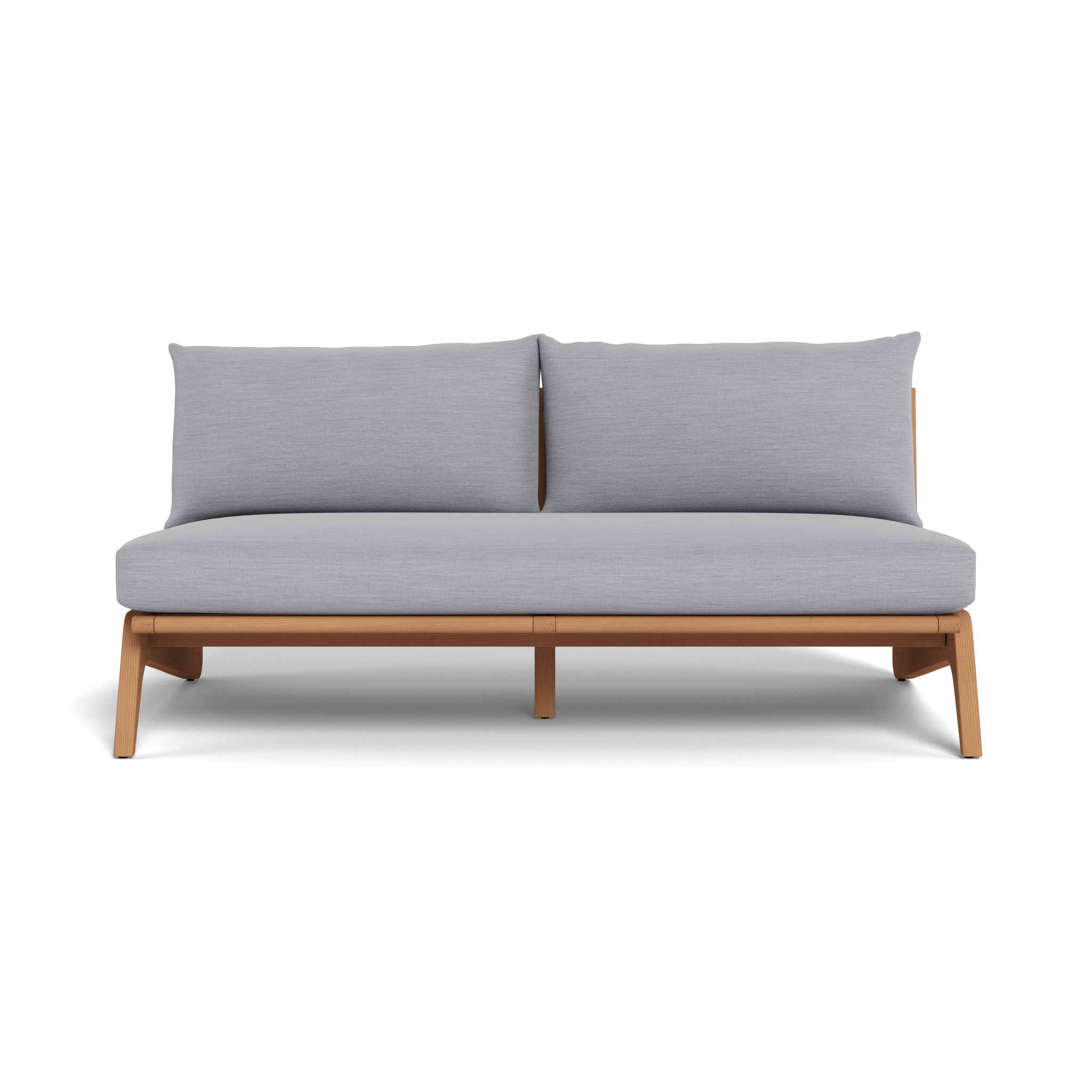 Mlb Teak 2 Seat Armless Sofa