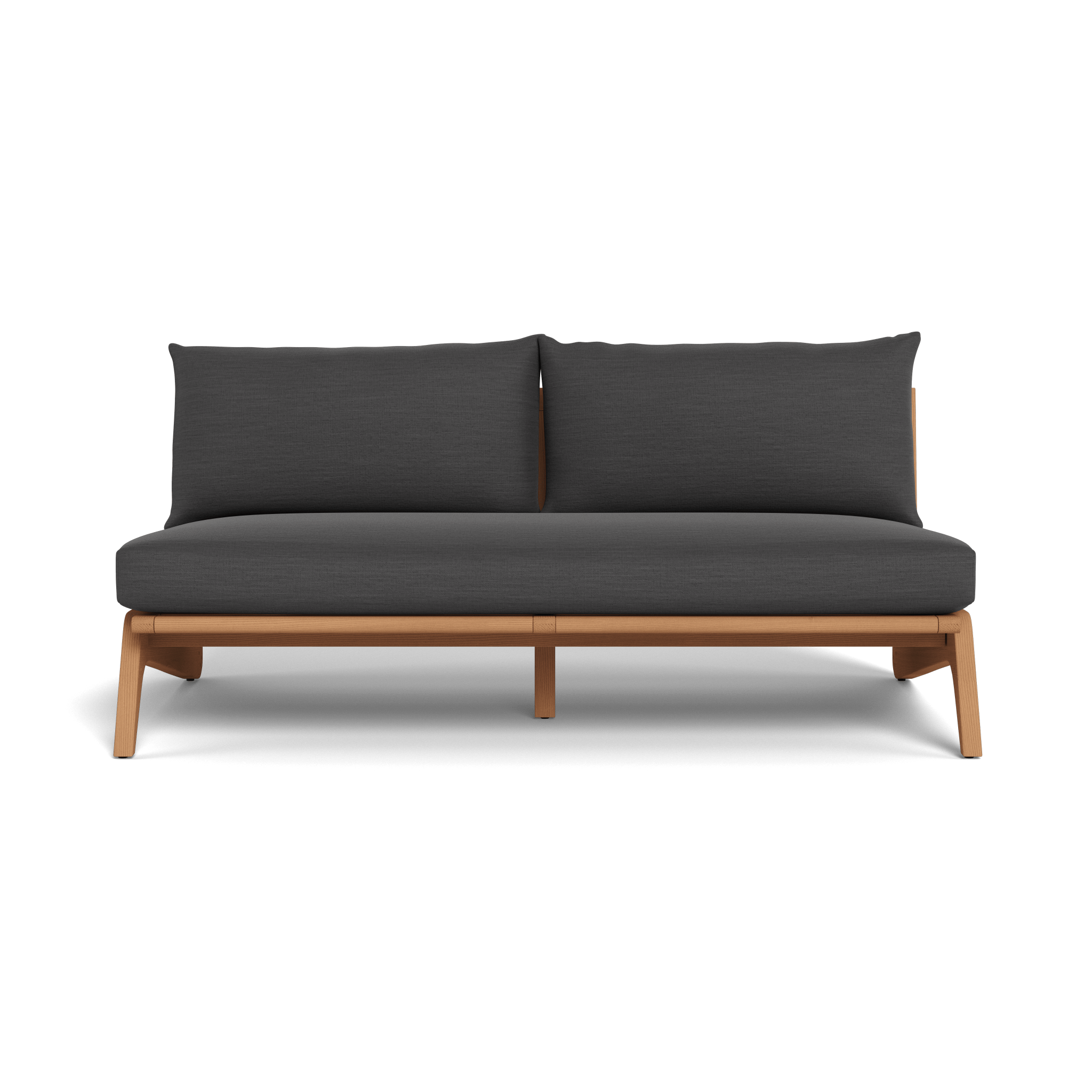 Mlb Teak 2 Seat Armless Sofa