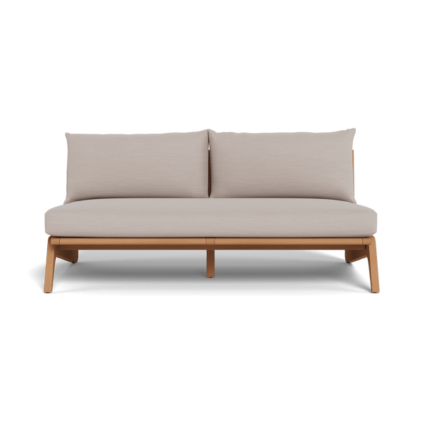 Mlb 2 Seat Armless Sofa | Teak Natural, Panama Marble,