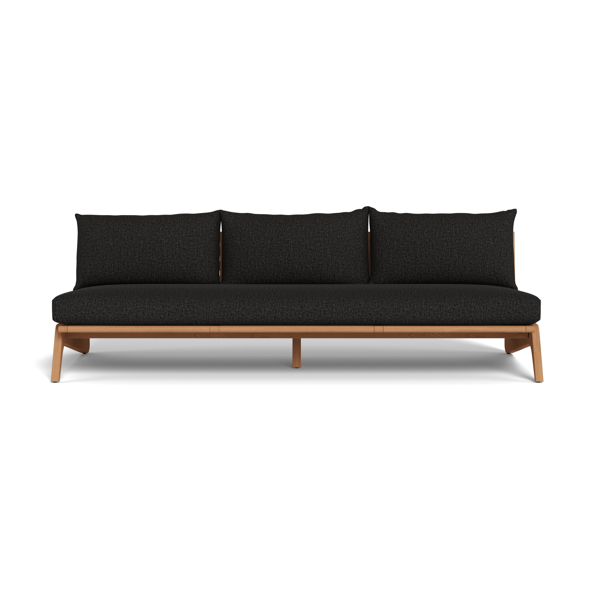 Mlb Teak 3 Seat Armless Sofa