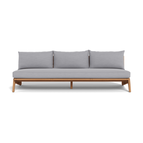 Mlb 3 Seat Armless Sofa | Teak Natural, Panama Cloud,