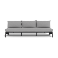 MLB Aluminum 3 Seat Armless Sofa