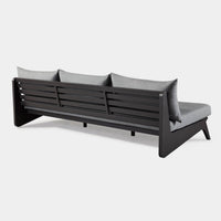 MLB Aluminum 3 Seat Armless Sofa