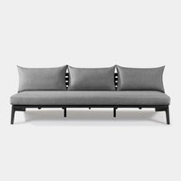 MLB Aluminum 3 Seat Armless Sofa