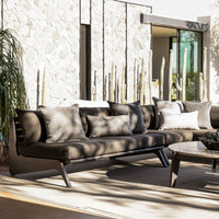 MLB Aluminum 3 Seat Armless Sofa