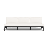 MLB Aluminum 3 Seat Armless Sofa