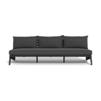 MLB Aluminum 3 Seat Armless Sofa