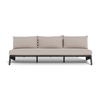 MLB Aluminum 3 Seat Armless Sofa