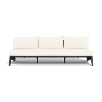 MLB Aluminum 3 Seat Armless Sofa