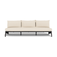 MLB Aluminum 3 Seat Armless Sofa