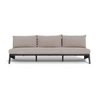 MLB Aluminum 3 Seat Armless Sofa