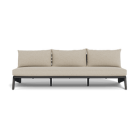 MLB Aluminum 3 Seat Armless Sofa