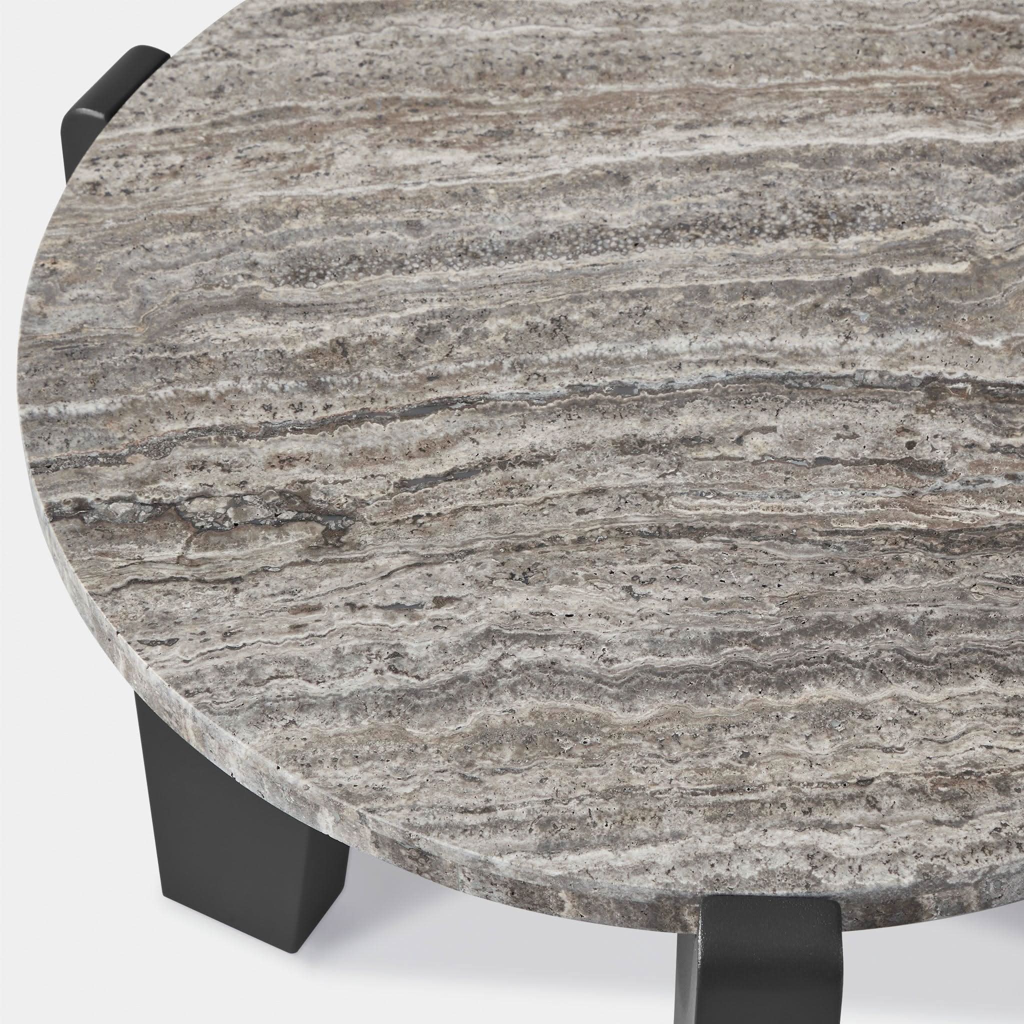 MLB Aluminum Round Side Table