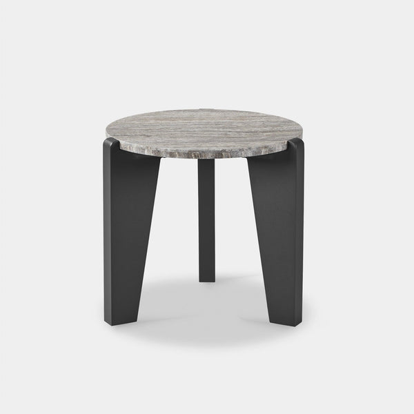 MLB Aluminum Round Side Table - Harbour - Harbour - MLBA-11A-ALAST-TRGRE