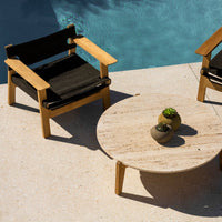 Mlb Teak Round Coffee Table