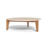 Mlb Teak Round Coffee Table