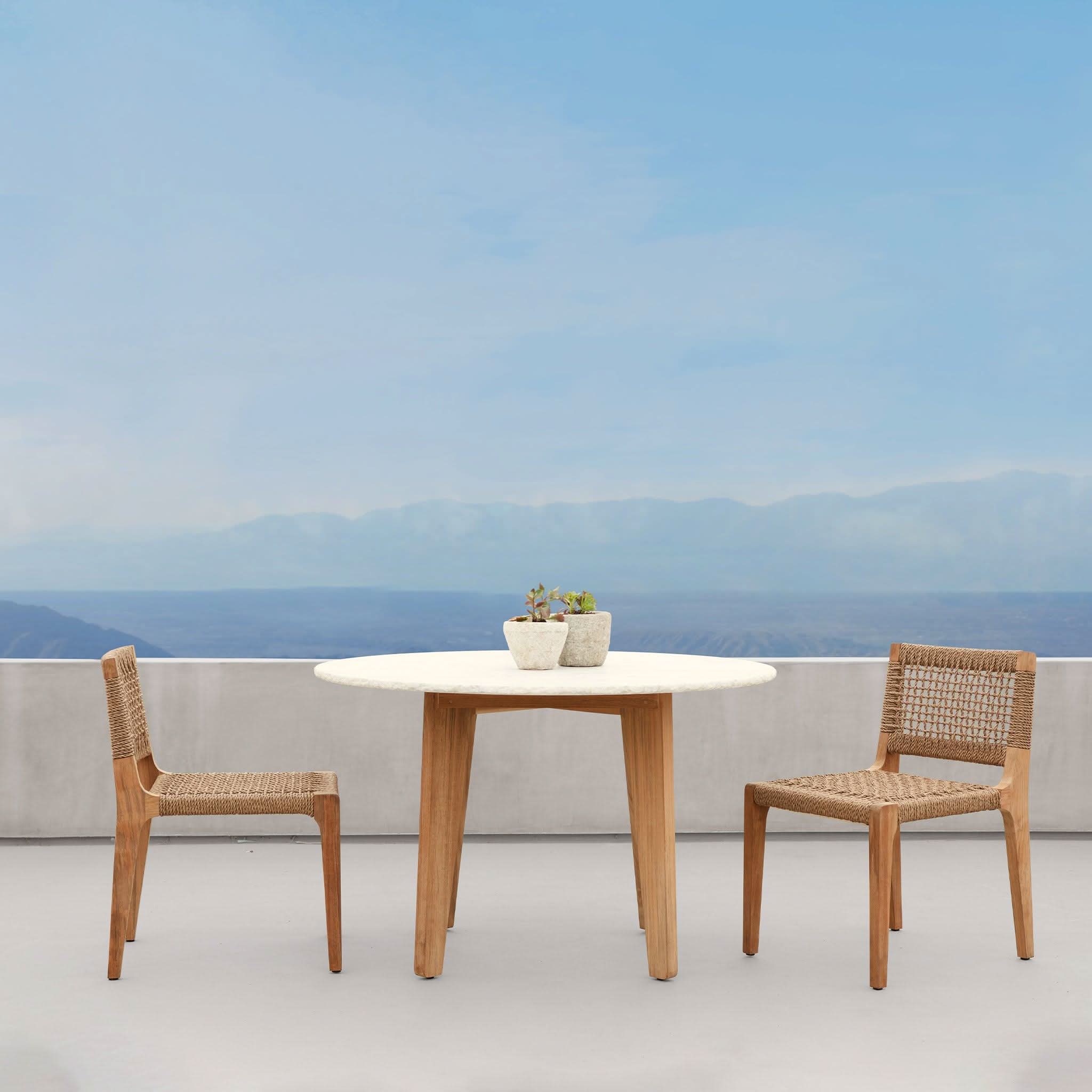 Mlb Teak Round Dining Table 1200