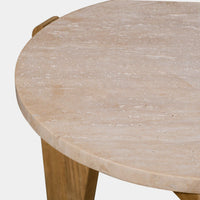 Mlb Teak Round Side Table