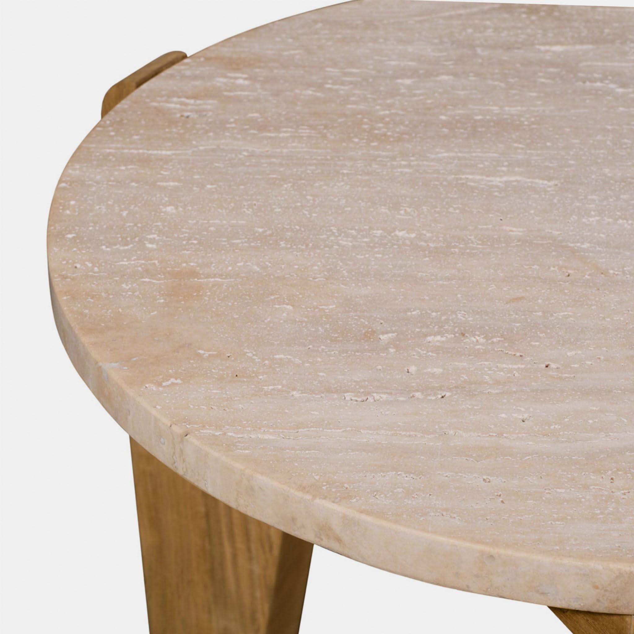 Mlb Teak Round Side Table