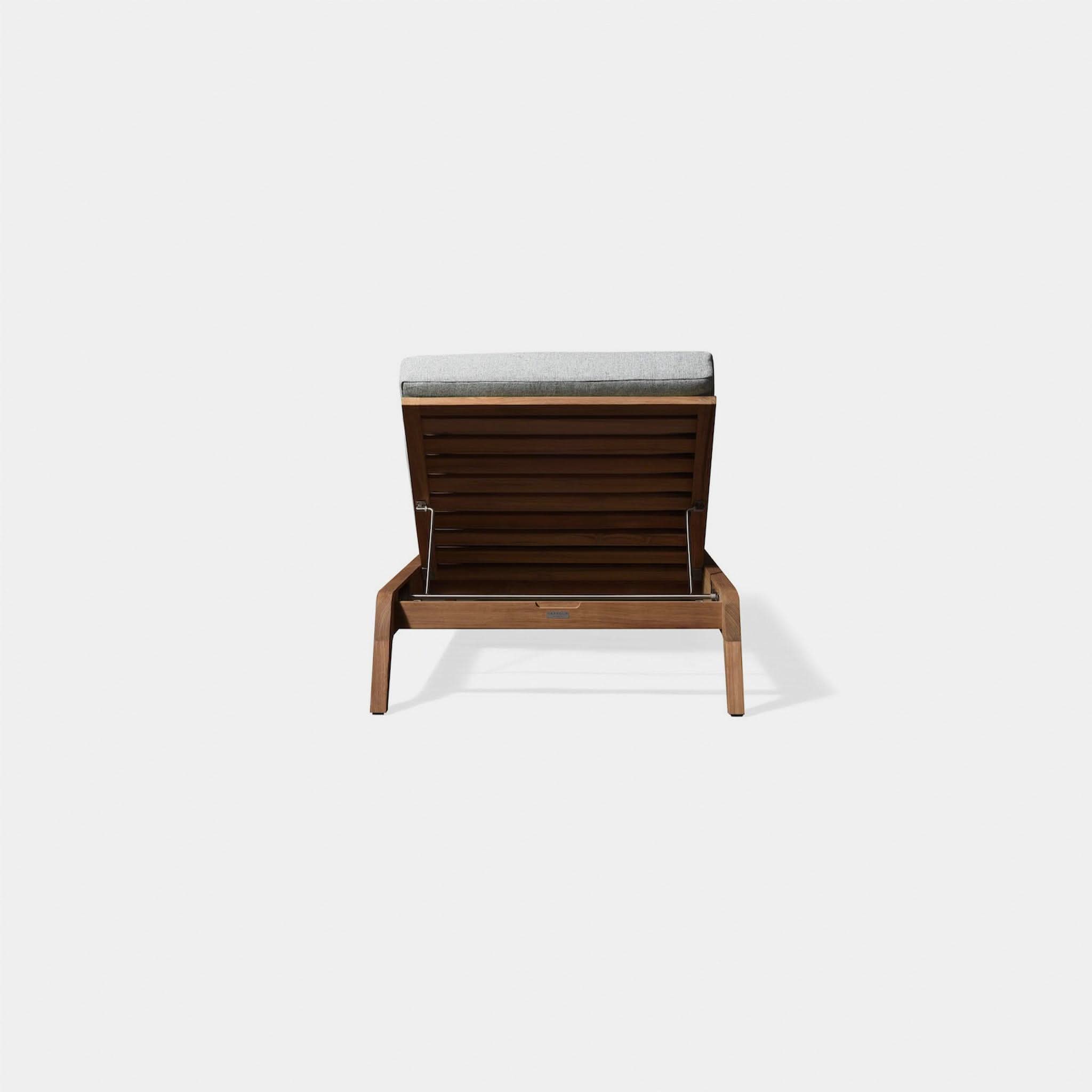 Mlb Teak Slatted Sun Lounge