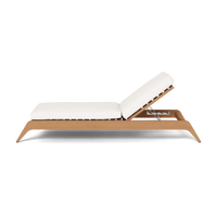 Mlb Teak Slatted Sun Lounge