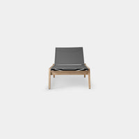 Nature Boy Stacking Sun Lounge | Teak Natural, Batyline Silver,