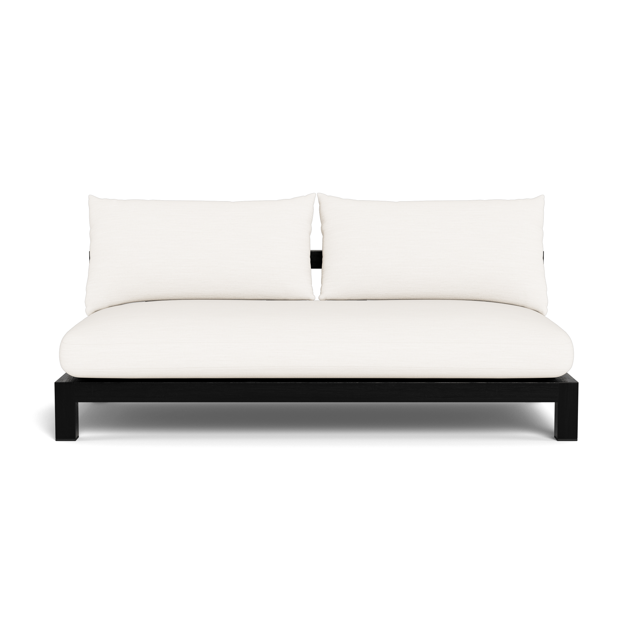 Pacific Teak 2 Seat Armless Sofa