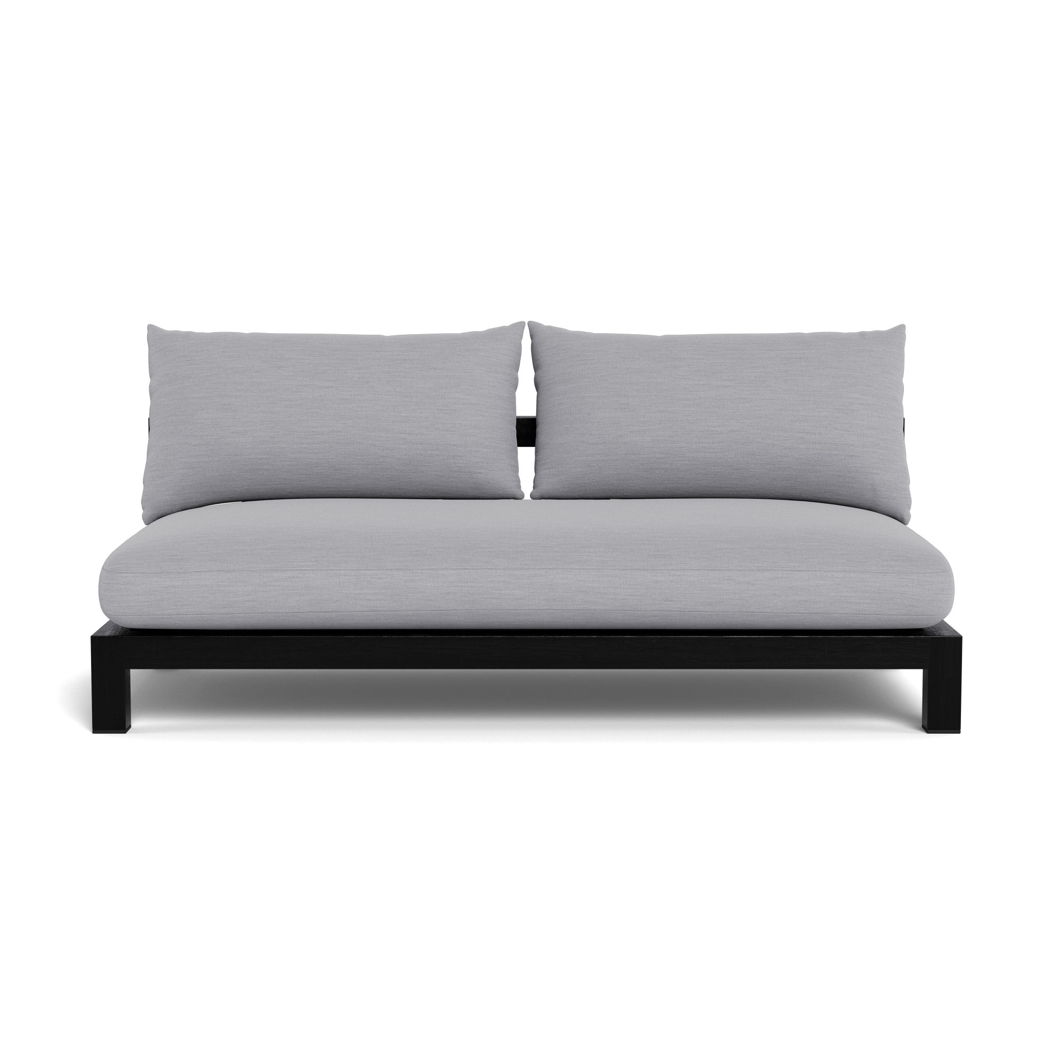 Pacific Teak 2 Seat Armless Sofa