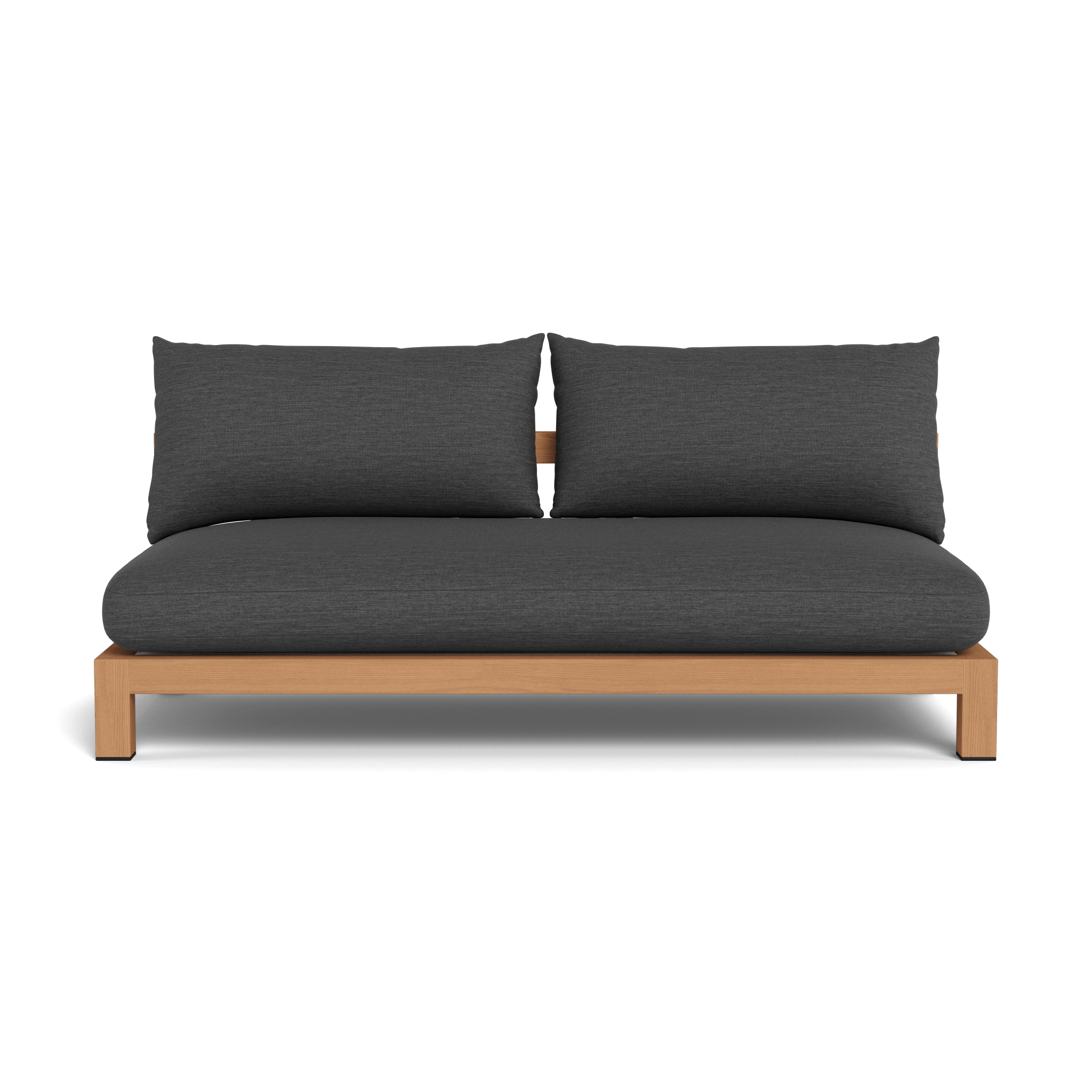 Pacific Teak 2 Seat Armless Sofa