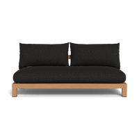 Pacific Teak 2 Seat Armless Sofa