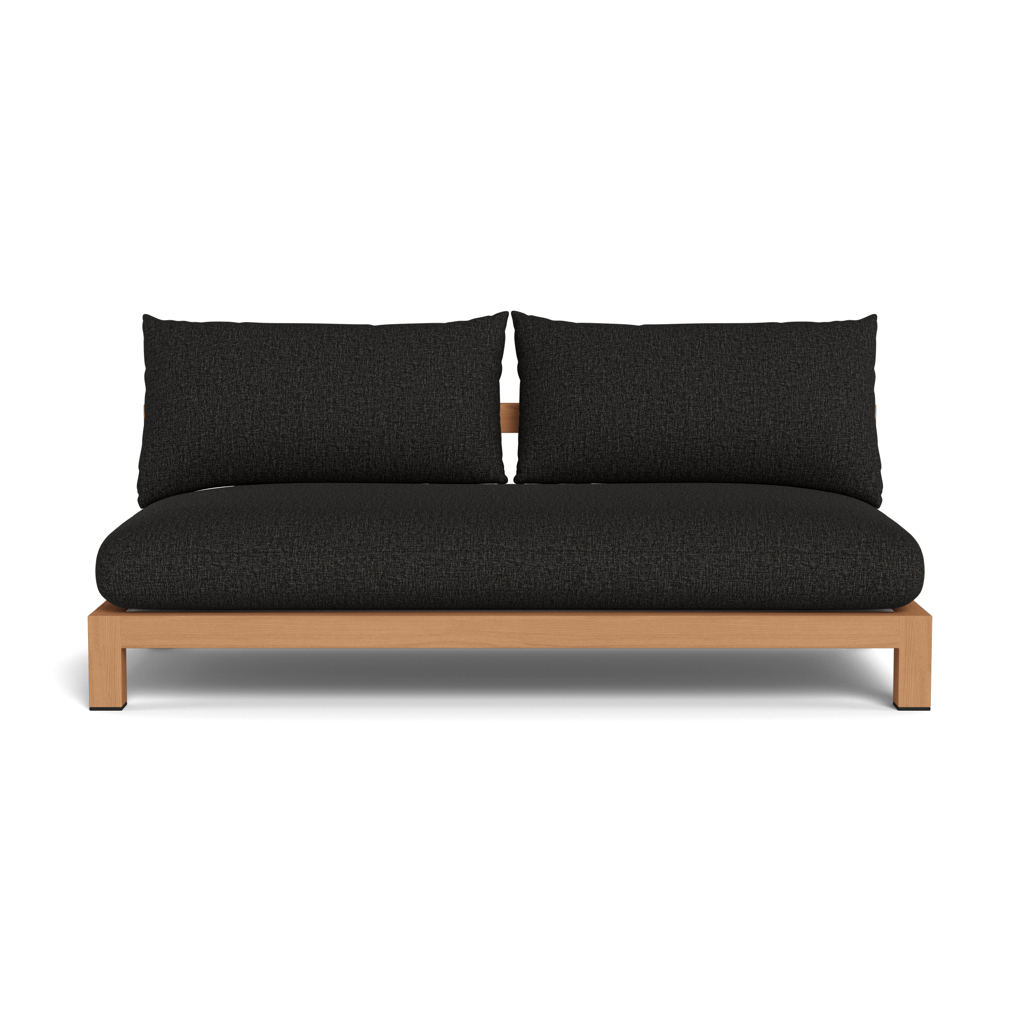 Pacific Teak 2 Seat Armless Sofa