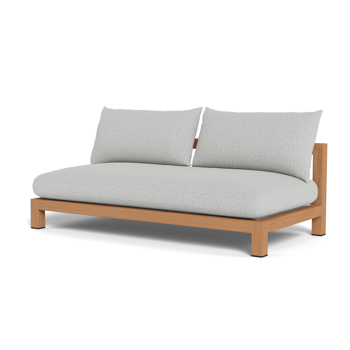 Pacific Teak 2 Seat Armless Sofa