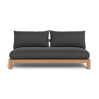 Pacific Teak 2 Seat Armless Sofa