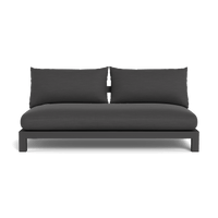 Pacific Aluminum 2 Seat Armless Sofa