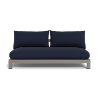 Pacific Aluminum 2 Seat Armless Sofa