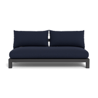 Pacific Aluminum 2 Seat Armless Sofa