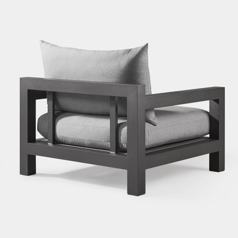 Pacific Aluminum Lounge Chair | Aluminum Asteroid, Panama Grafito, Batyline Silver
