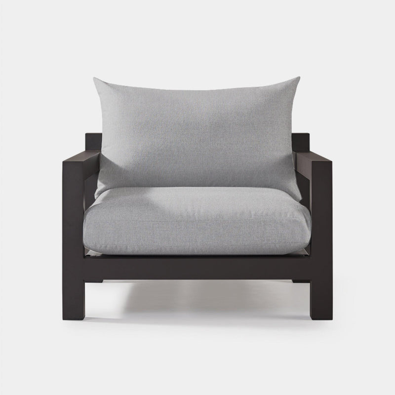 Pacific Aluminum Lounge Chair | Aluminum Asteroid, Panama Grafito, Batyline Silver