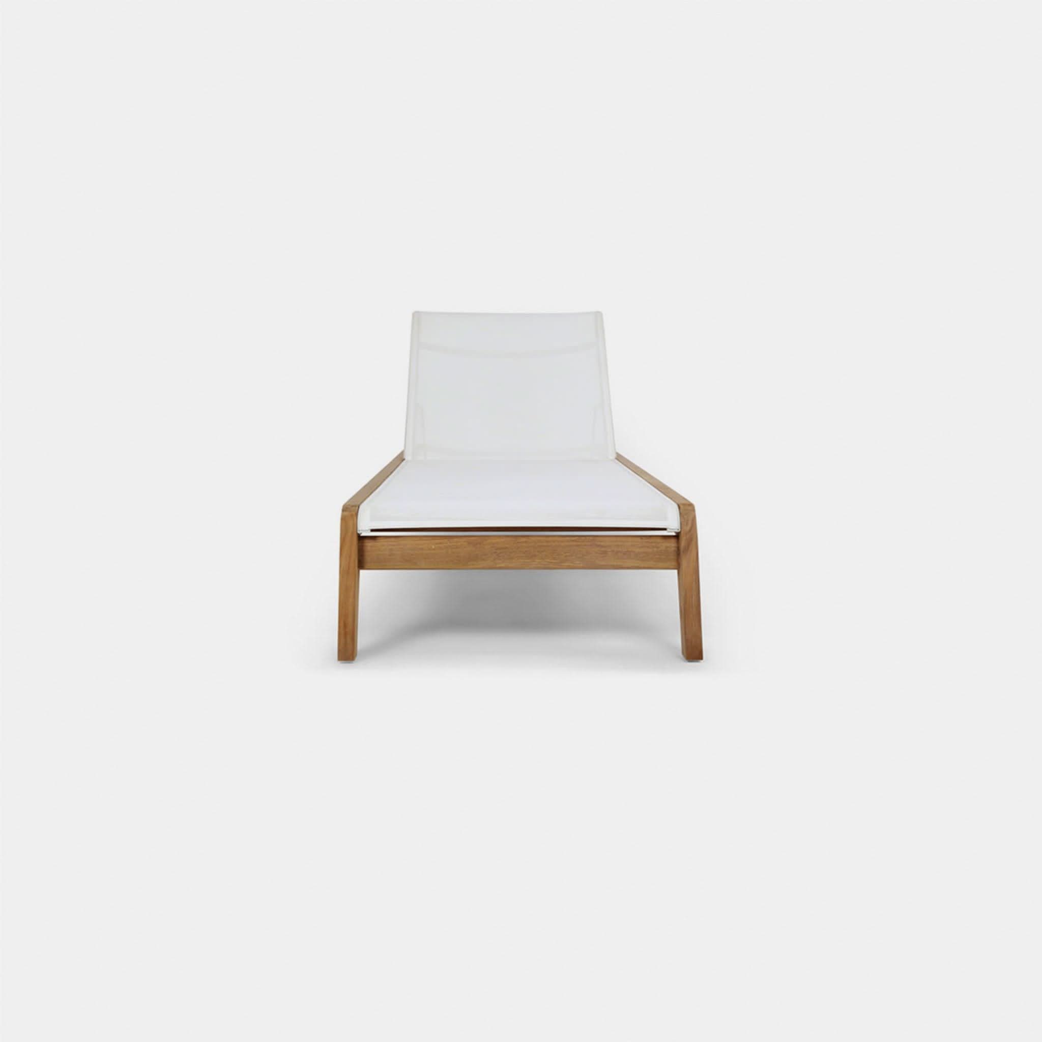Pacific Teak Angled Sun Lounge