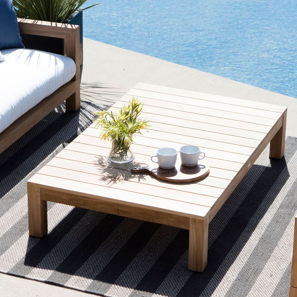Pacific Teak Coffee Table | Modern Outdoor Furniture – HARBOUR
