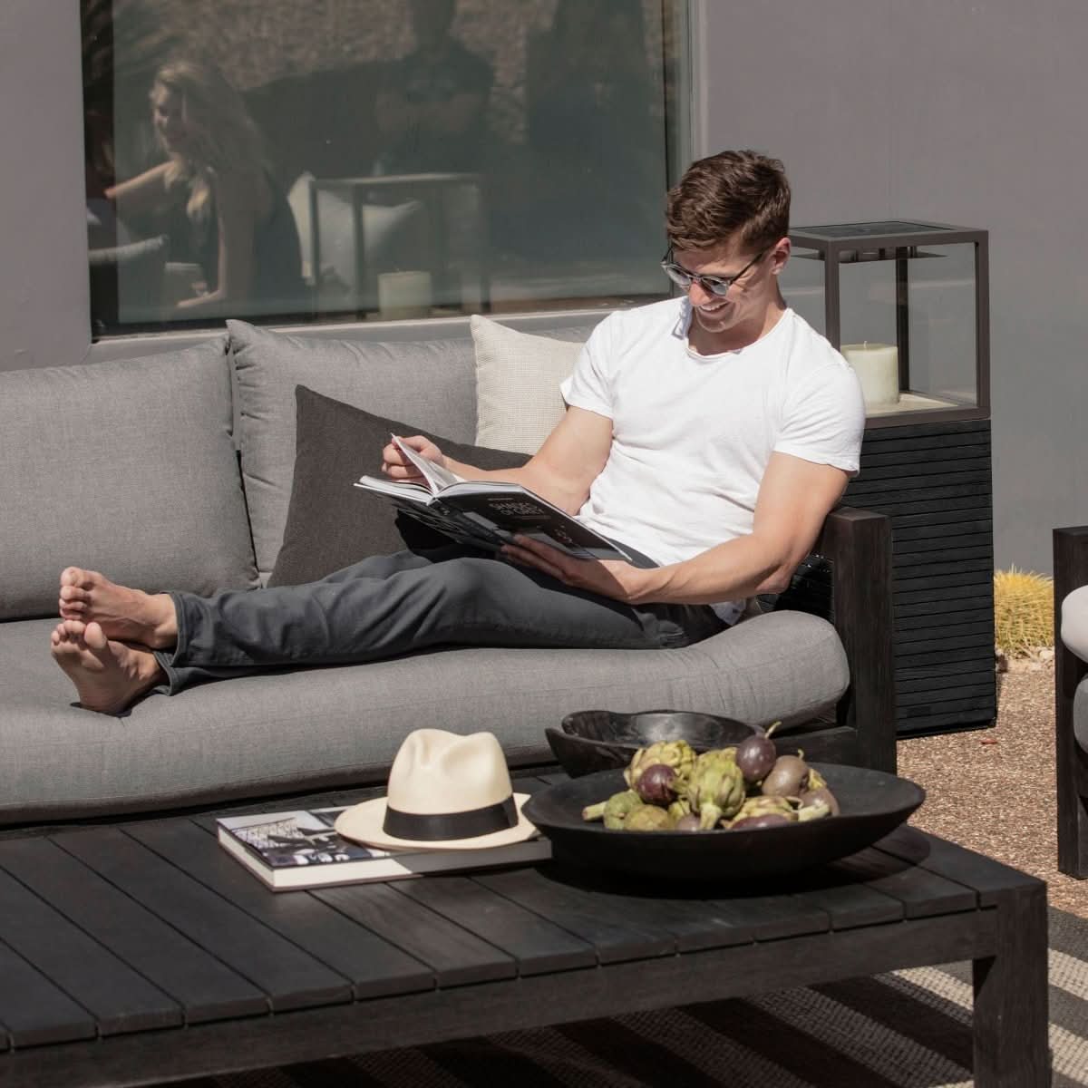 Pacific Teak Coffee Table | Modern Outdoor Furniture – HARBOUR