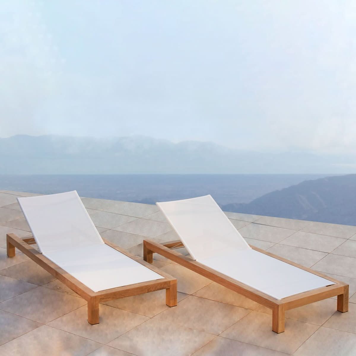 Pacific Teak Sun Lounge