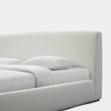 Santorini California King Bed | Boucle Ivory, ,