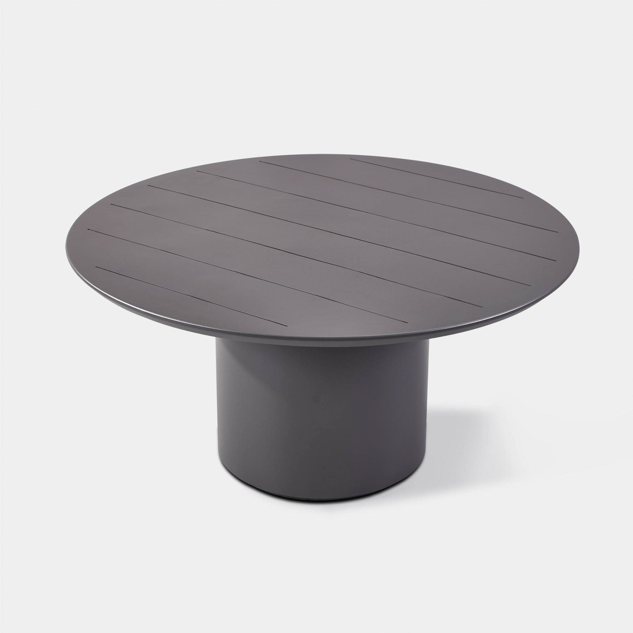 Santorini Slatted Round Dining Table 60"