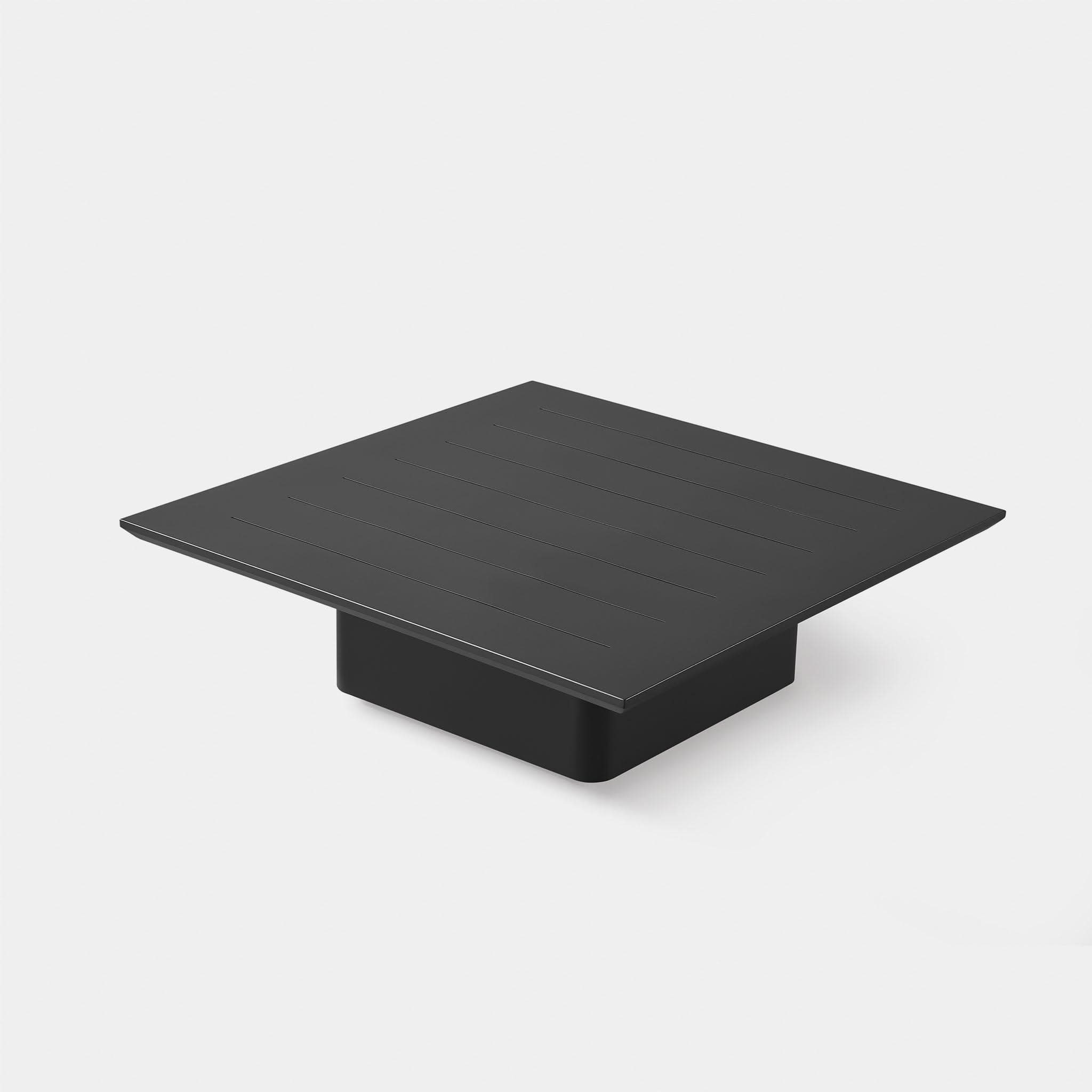 Santorini Slatted Square Side Table
