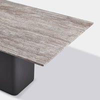 Santorini Stone Rectangle Dining Table 108"