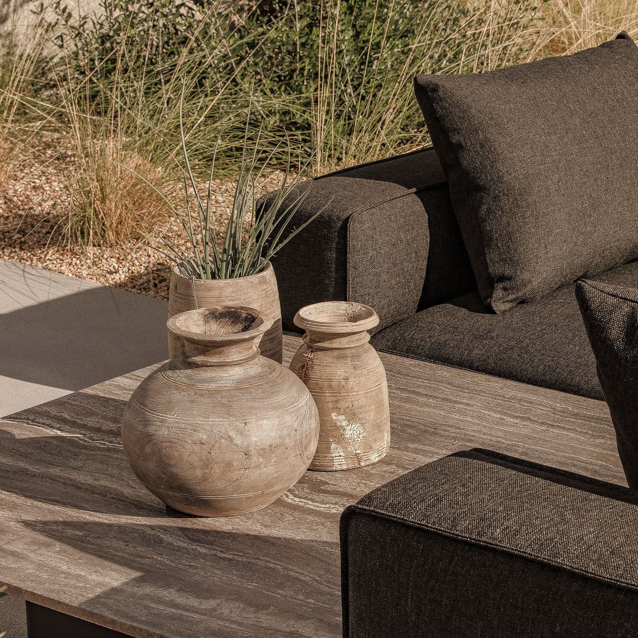 Santorini Stone Square Side Table