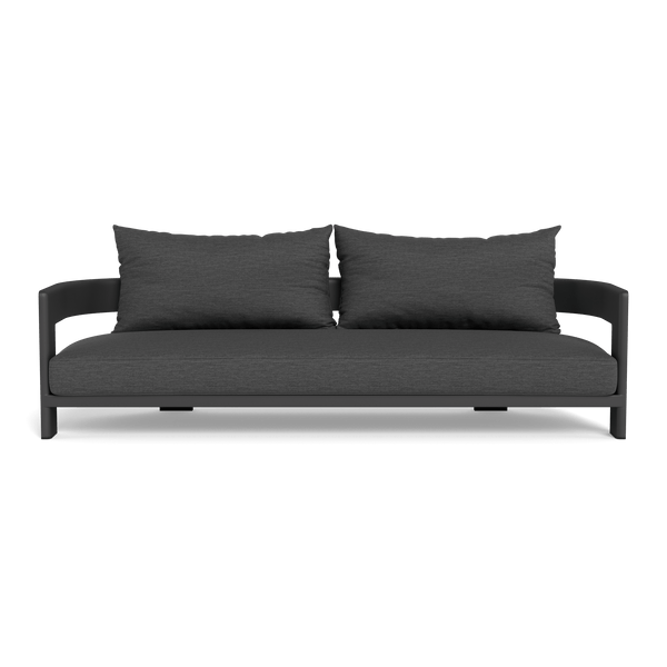 Victoria 3 Seat Sofa | Aluminum Asteroid, Lisos Grafito,